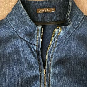 Denim dress, dark blue color, never worn